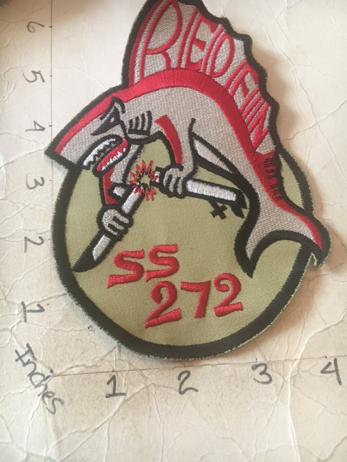 US Navy USS Red Fin SS-272 Submarine patch 6/9/25
