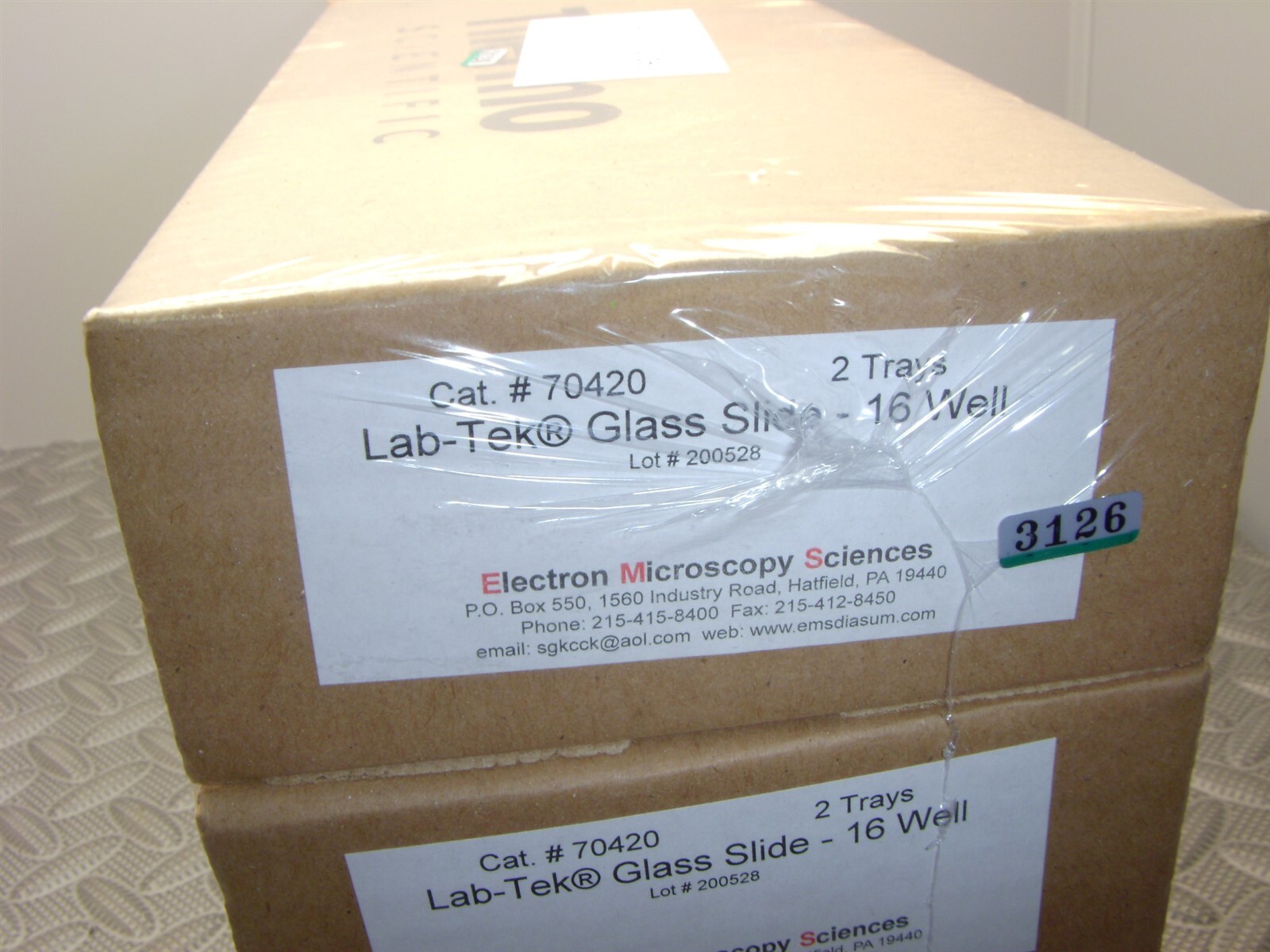 Electron Microscopy Sciences 70421 6 Trays 16-Well Glass Slide