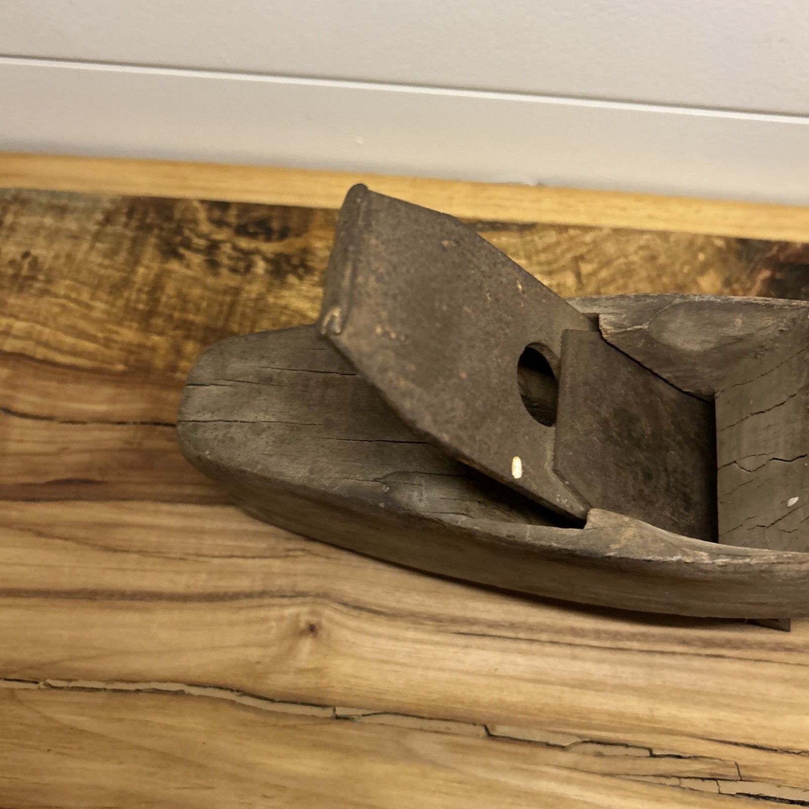 Antique Coffin Smoothing Plane Primitive Woodworking