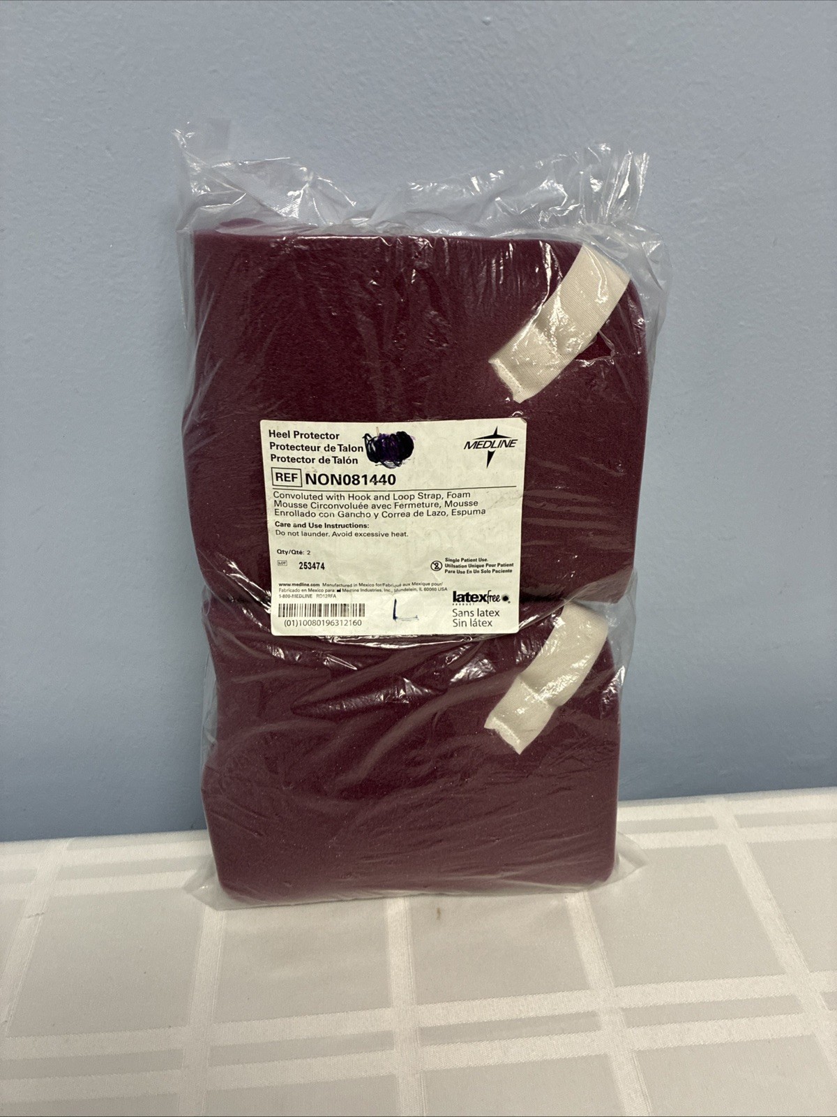 Medline Convoluted Foam Heel Protectors
