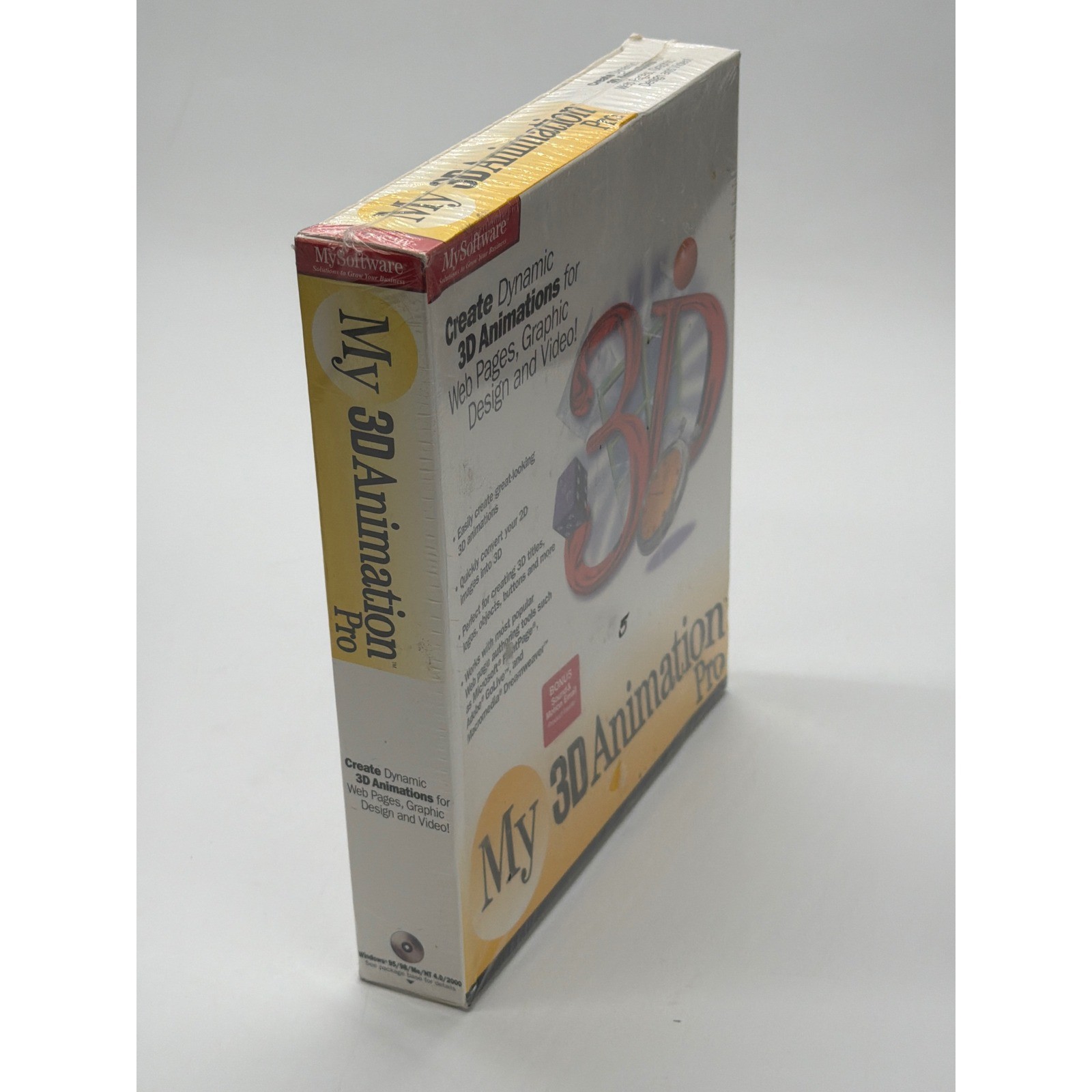 MySoftware My 3D Animation Pro Model 4120 Windows PC Software New Sealed Box