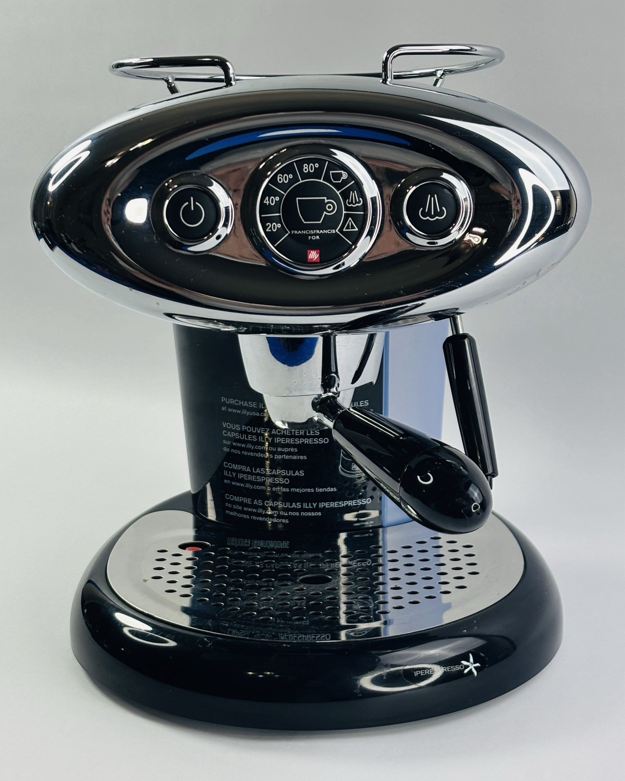 Francis Francis illy X7.1 iperEspresso Machine Black Luca Trazzi Italian Design
