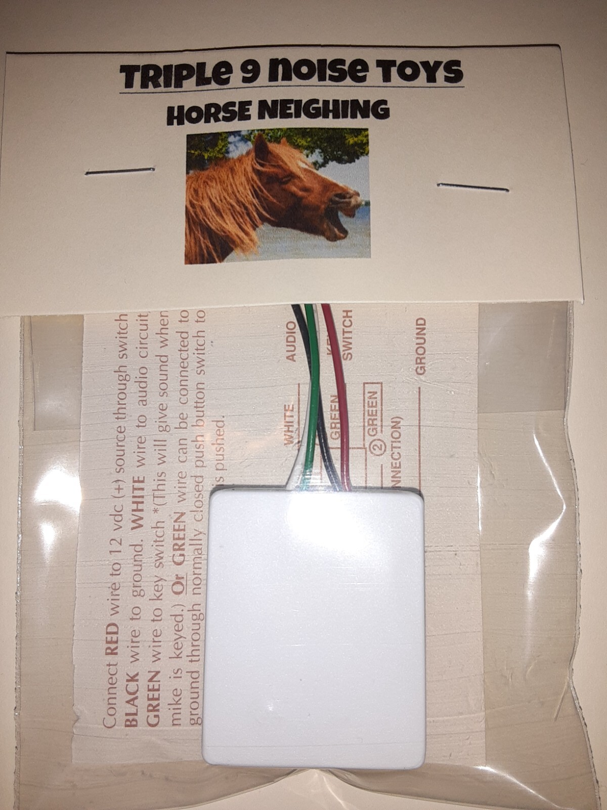 CB NOISE-TOY! (LISTEN) HORSE NEIGHING HORSES SOUND MODULE