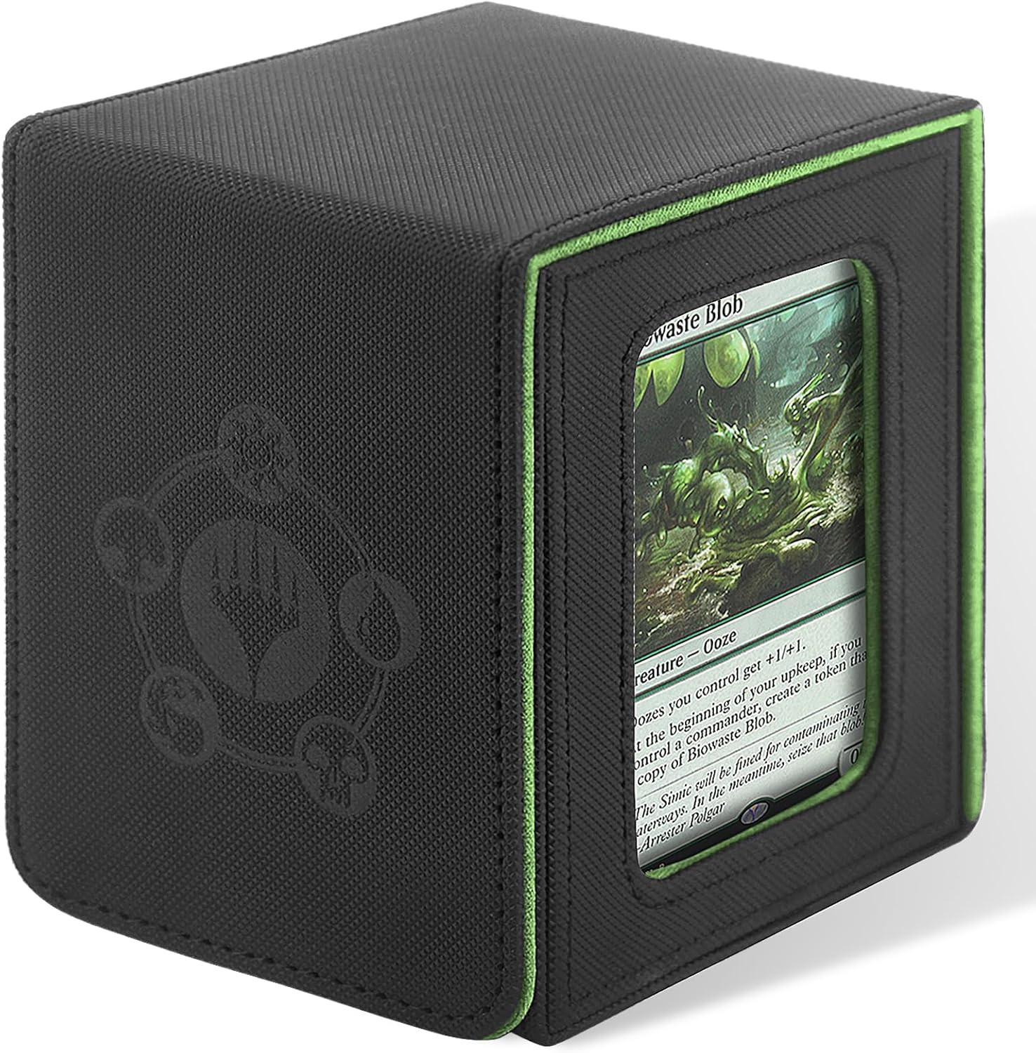 Card Deck Box for MTG Commander Deck, Fits 100+ Cards, Magnetic Card Box Organiz