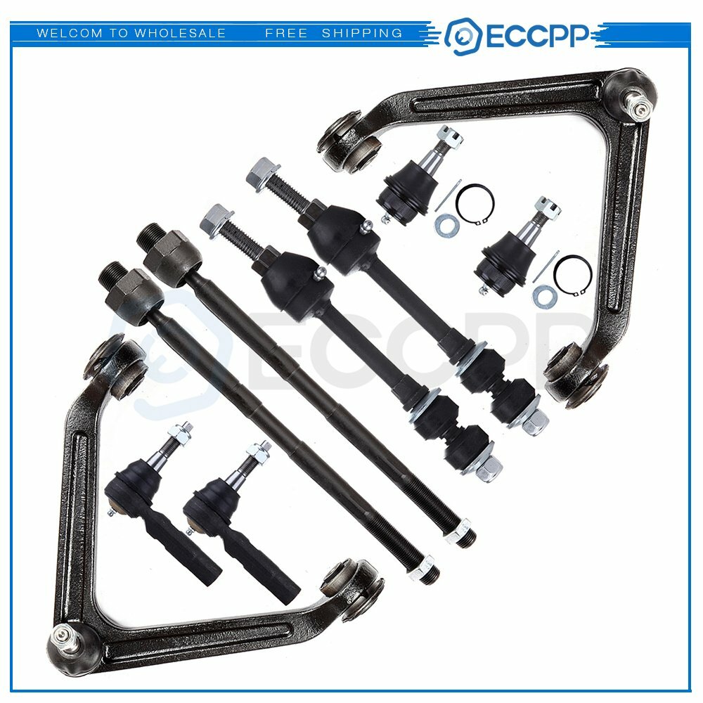 10pcs Front Suspension Tie Rod Ends Kit For 2002 2003-2005 Dodge Ram 1500 2WD