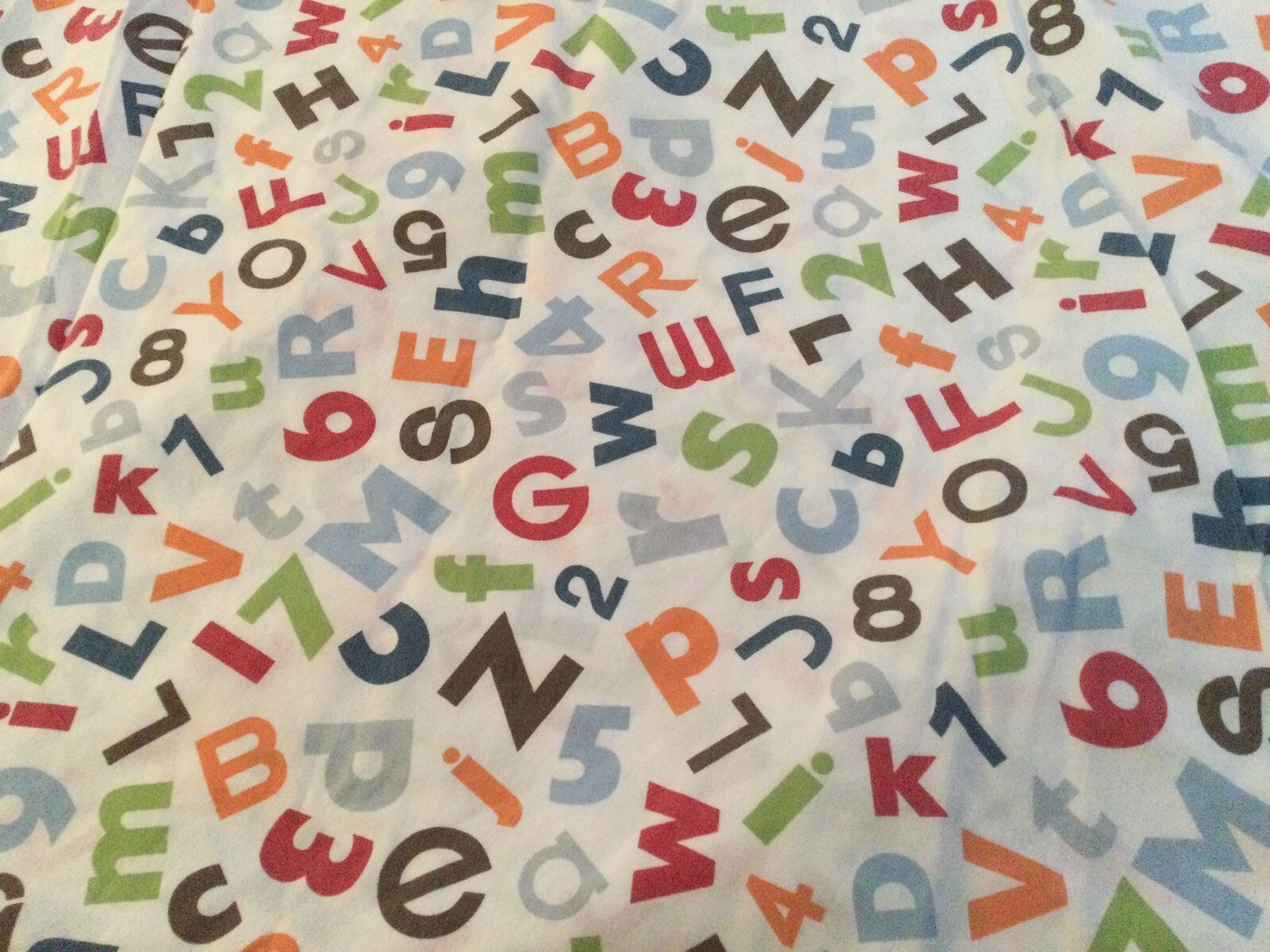 Circo Target Alphabet ABC Twin Flat Sheet Cotton Poly Standard Sz Pillowcase