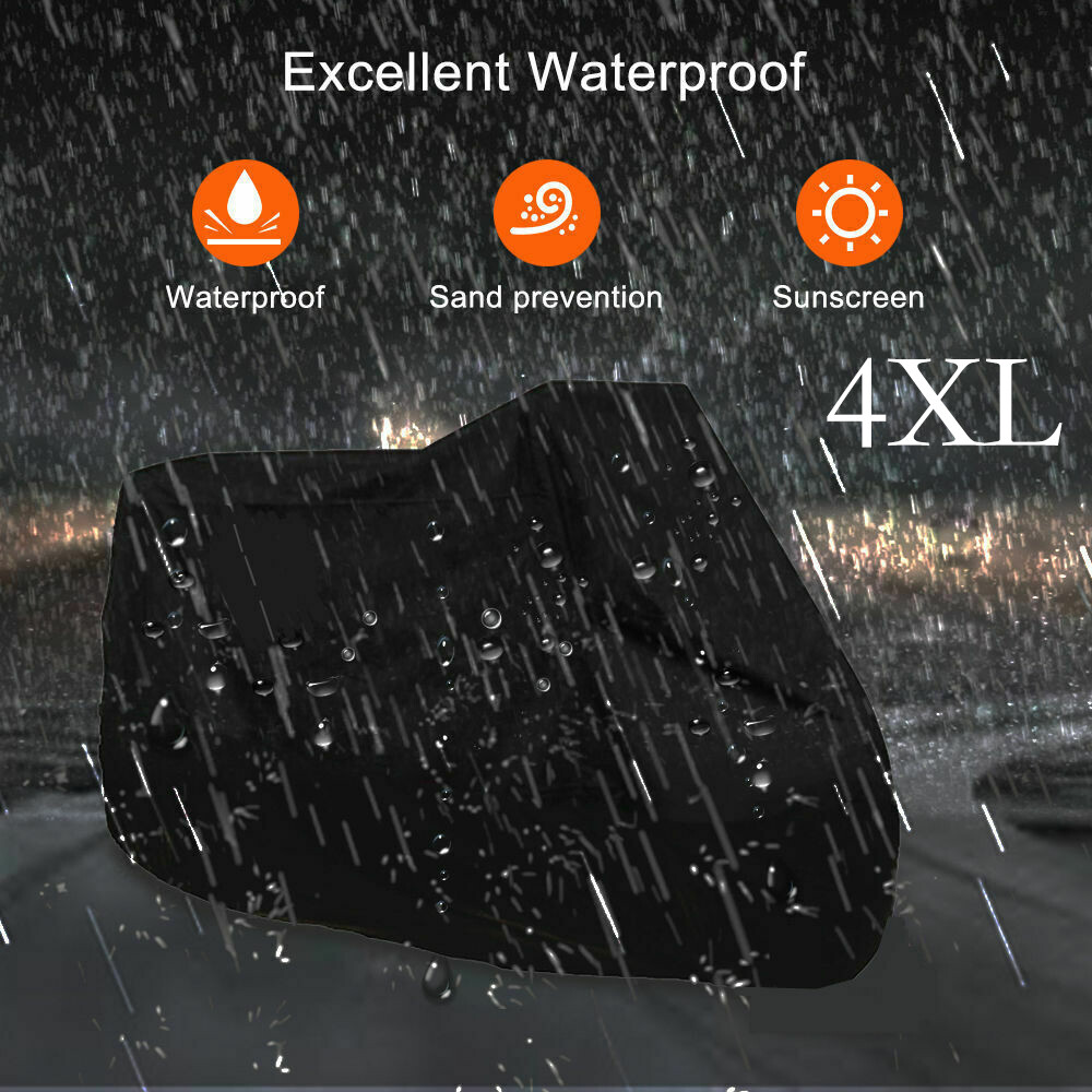 XXXXL Motorcycle Cover Waterproof For Harley Davidson Heavy Duty Rain Snow SUV