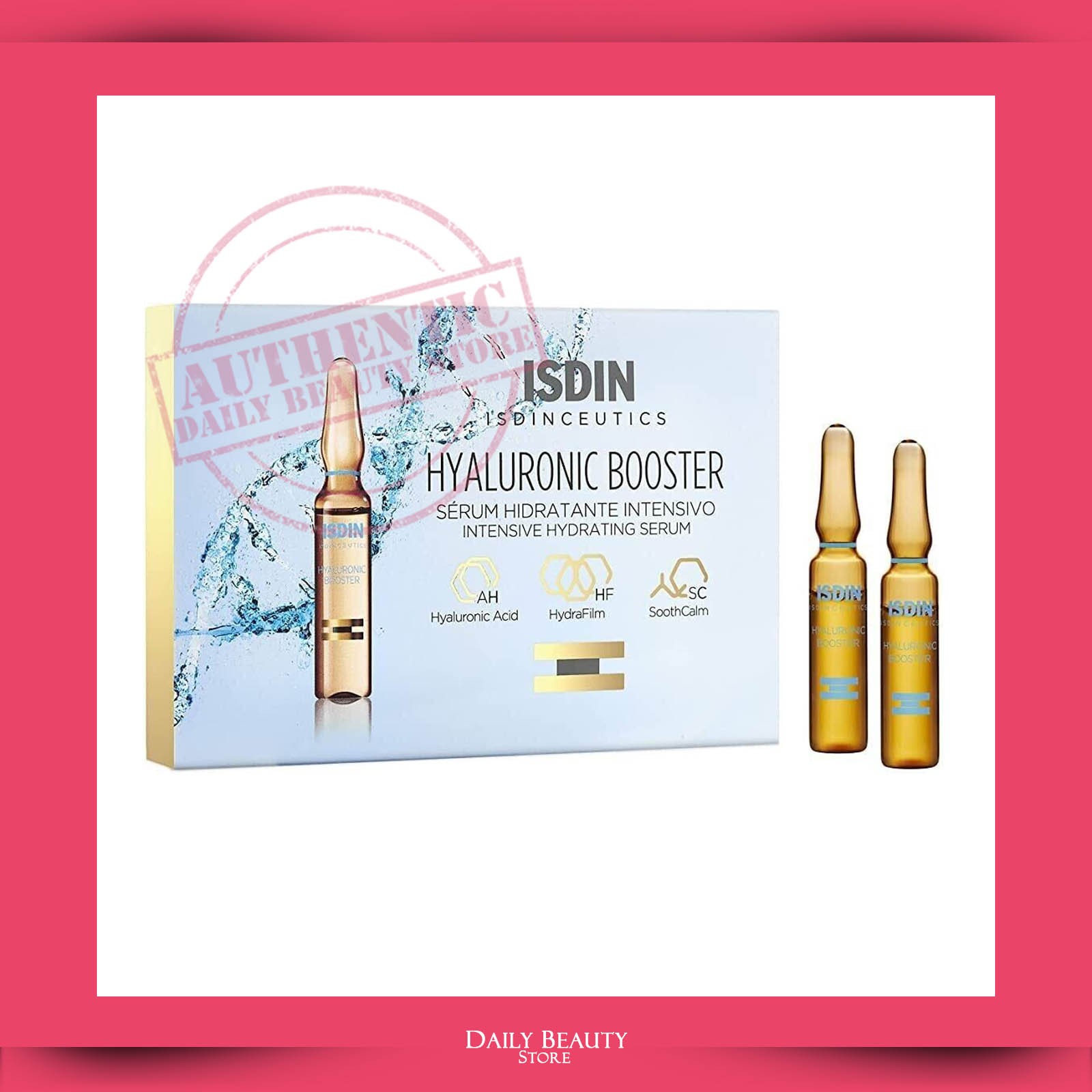 Isdin Hyaluronic Hyaluronic Booster 2ml 0.06 X 10 Ampules NEW SEAELD FAST SHIP