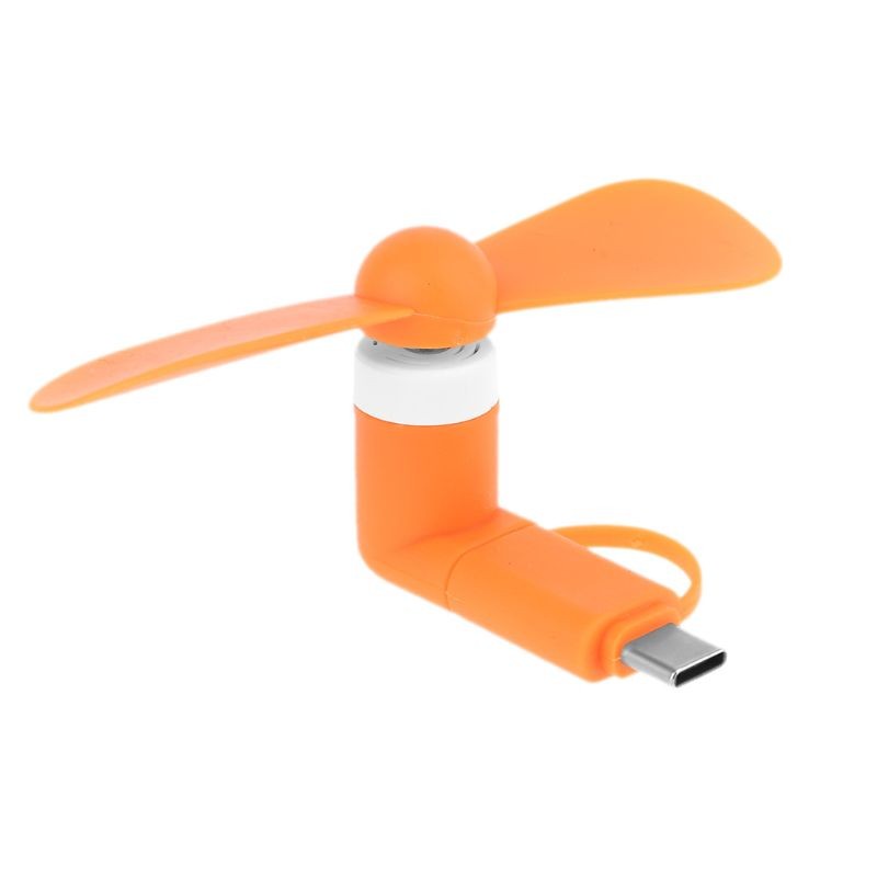 Universal Type C Micro USB OTG Mini Fan Cooler Mute Fan for Mobile Phone Tablet