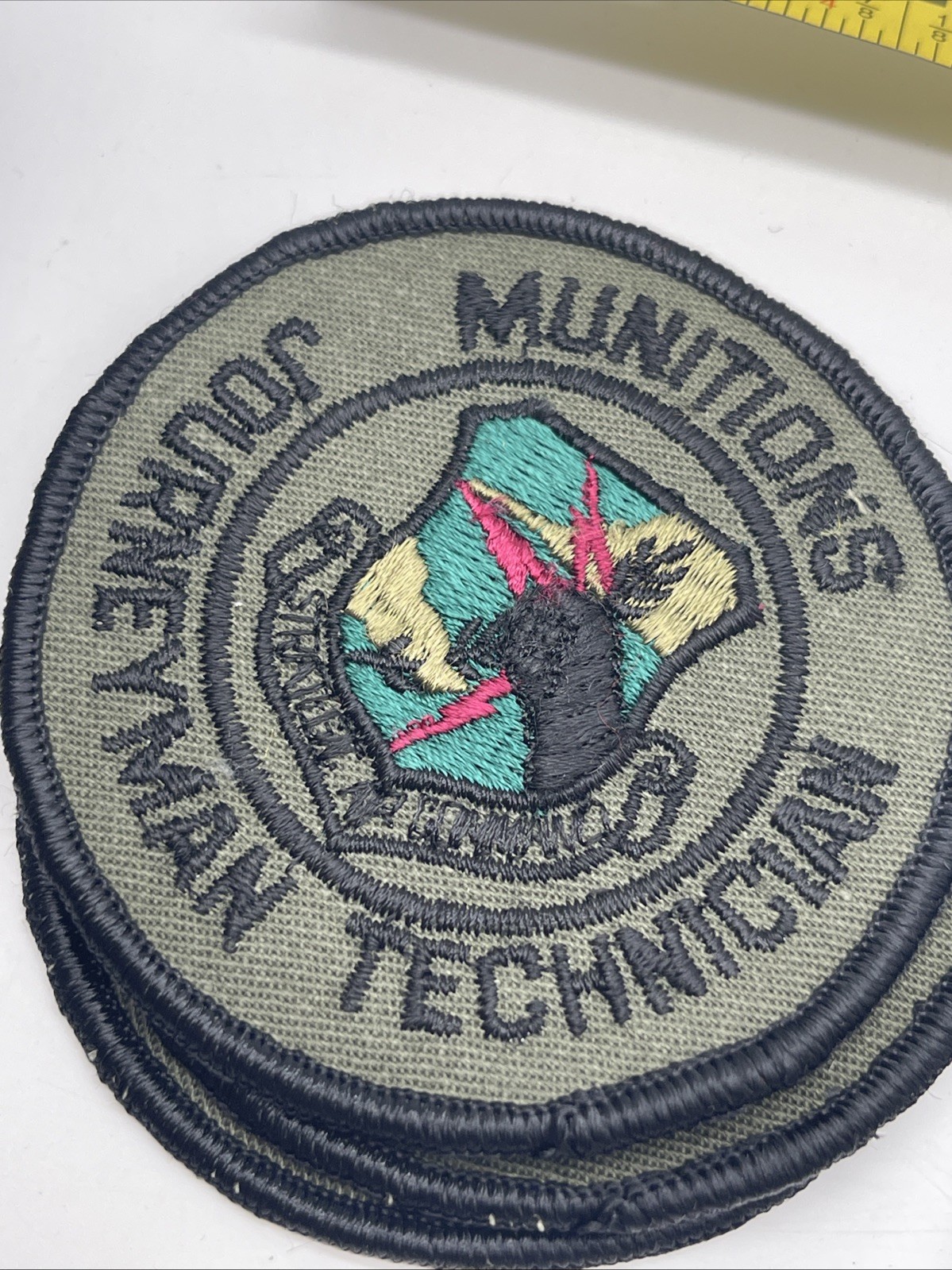 U.S. Military USAF Munitions Journeyman Technician Patch Insignia Subdued ERROR