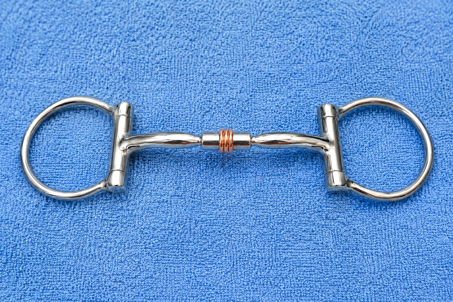 Western D Ring Snaffle Horse Bit Copper Roller Comfort Barrel Mouthpiece