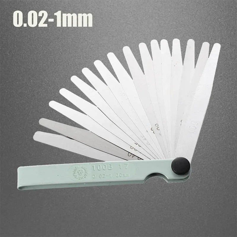 Stainless Steel Feeler gauge with 17 blades 0.02-1.00mm motorbike Pitbike monkey