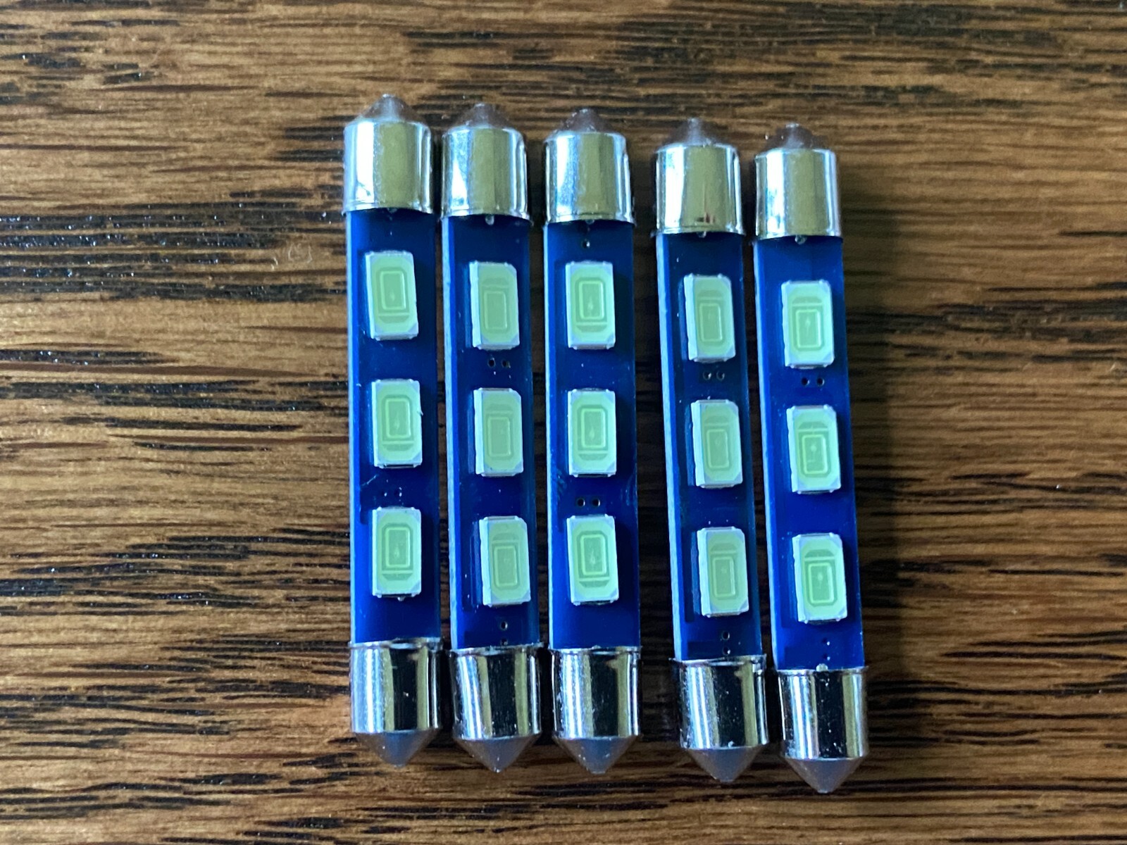 5 New Cool Blue 43mm Festoon Lamp LED Light Bulbs McIntosh MX110 MR65 MR66 MR67