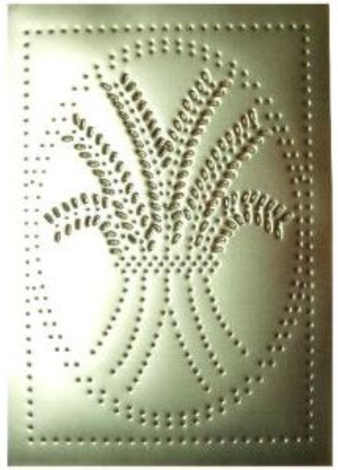 Pie Safe Tin Sheet Star Wheat Diamond Circles Plain Solid Pattern Vertical old