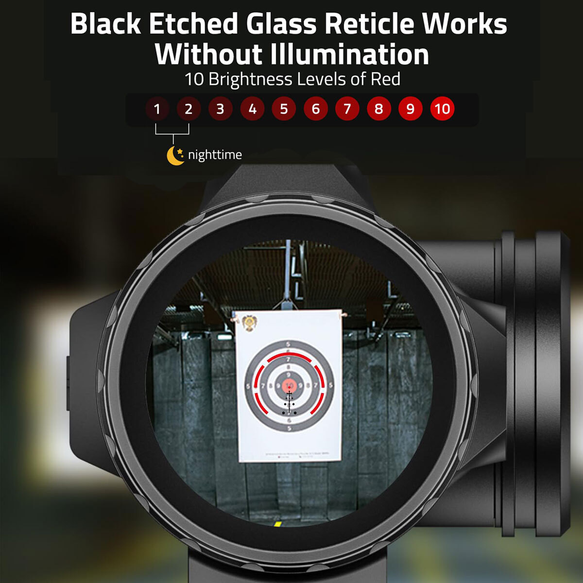 3X Motion Awake Red Dot Sight Scope Illuminated BDC Reticle For 223/5.56 Caliber