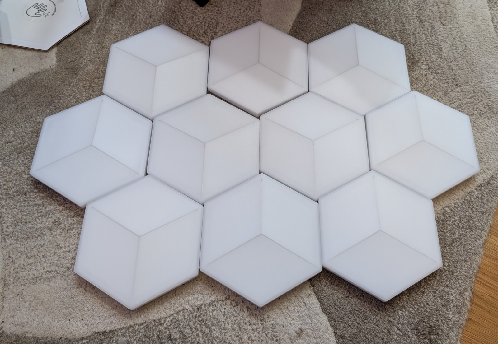 Govee Glide Hexa Pro Smart LED RGBIC Wall Light Panels (10 pack) FOR PARTS H6066