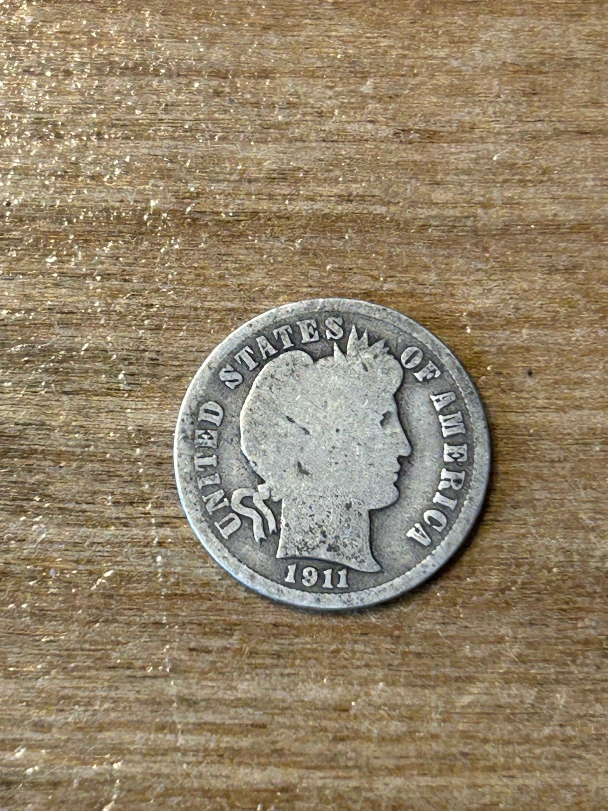 1911D Barber Dime G+