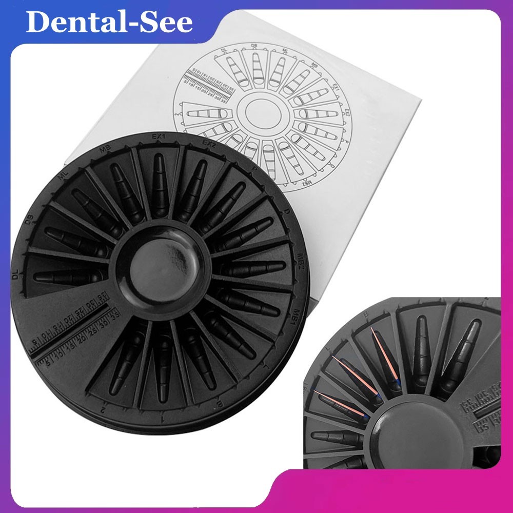Dental Gutta Percha Point Disinfection Box Autoclavable Measuring Endo Ruler