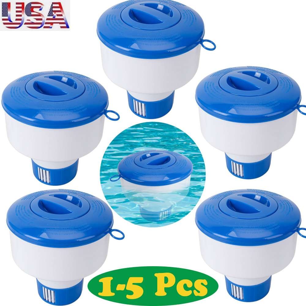 Lot 3" Floating Chlorine Dispenser Swimming Pool Spa Tablet Chemical Floater Tub