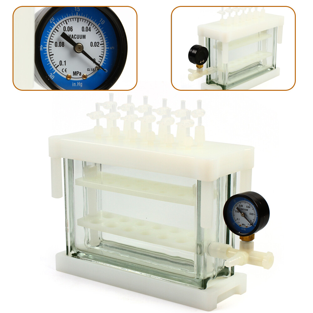 12 Position Solid Phase Extraction Vacuum SPE Manifold Chamber For Lab Testing