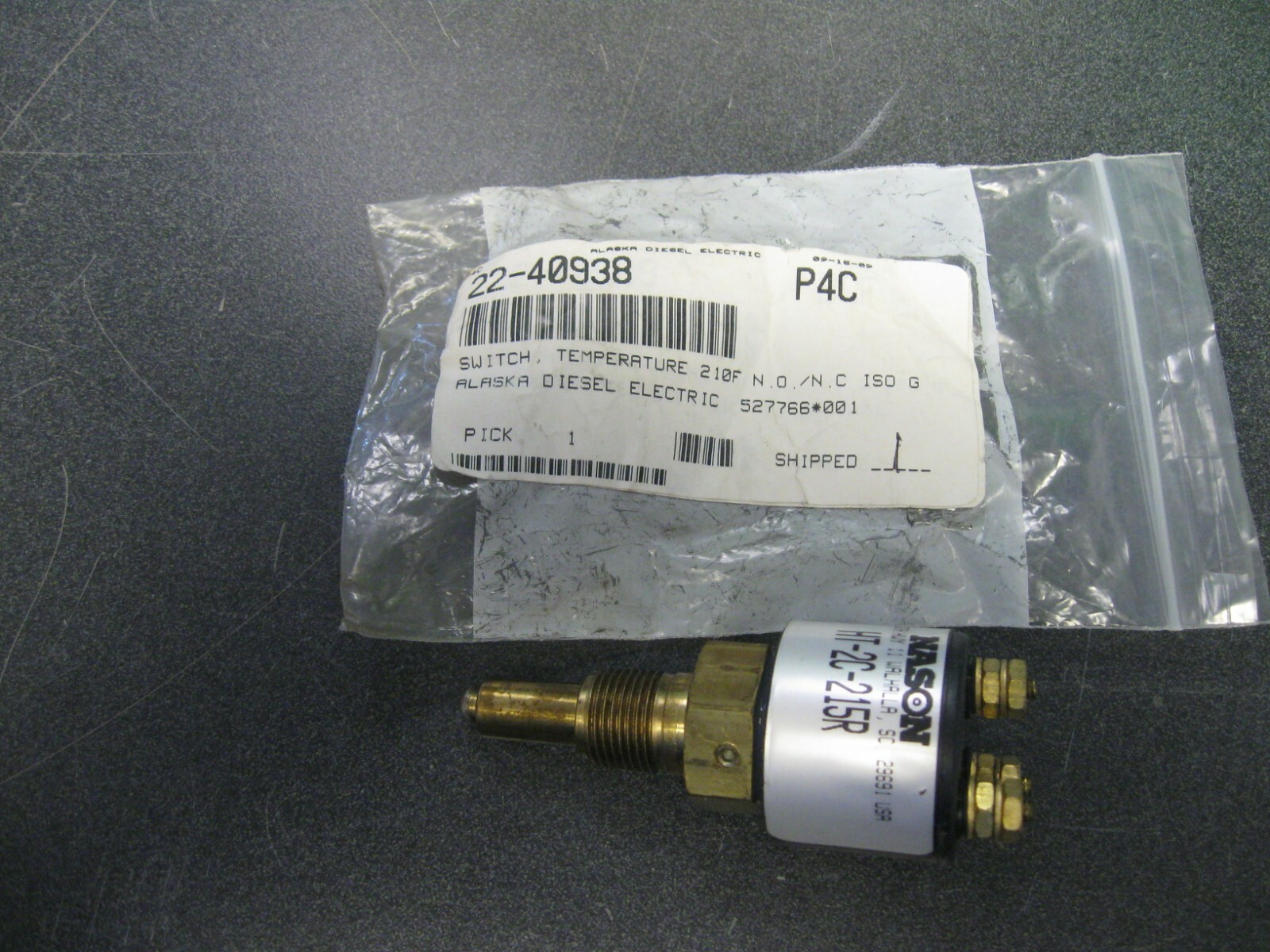 NORTHERN LIGHTS TEMPERATURE SWITCH 22-40938 JAO4