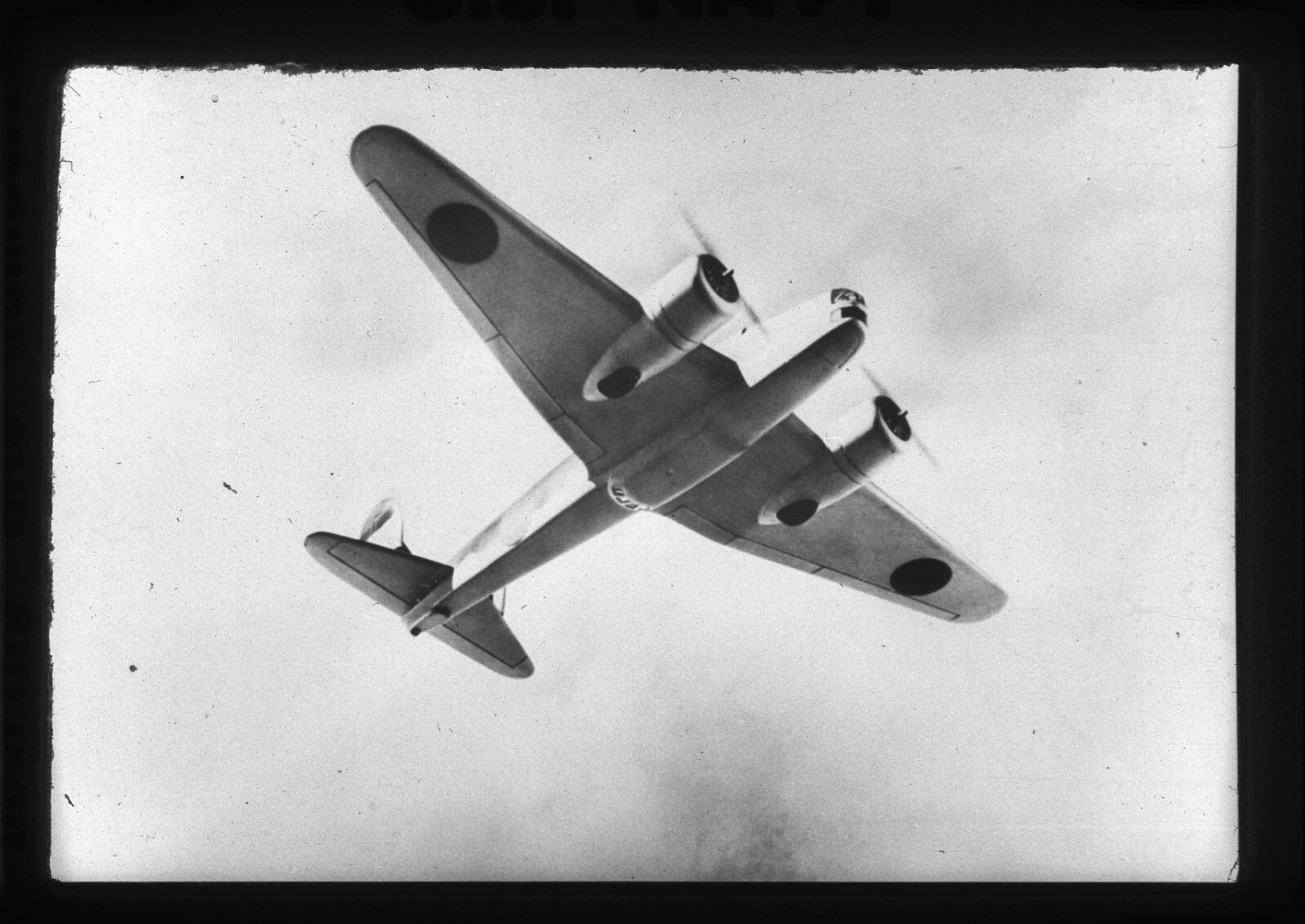WW2 Fiat BR20 Cicogna Italian Bomber Aircraft Glass Trans 35mm Slide 3