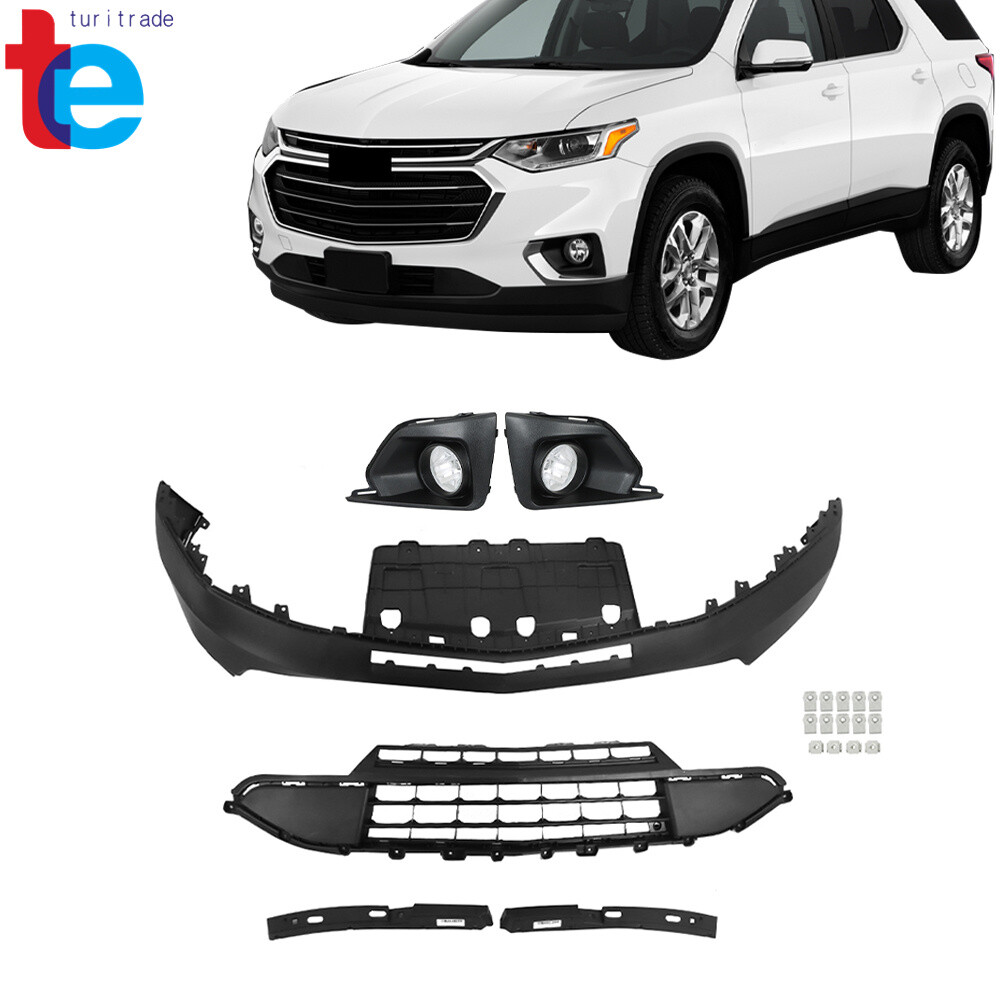For Chevrolet Traverse 2018-2020 Front Lower Bumper&Grill&Fog Lamp Cover&Bracket