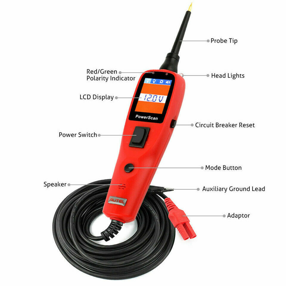 PS100 Original Autel PowerScan Circuit Tester Electrical System DiagnosticTool
