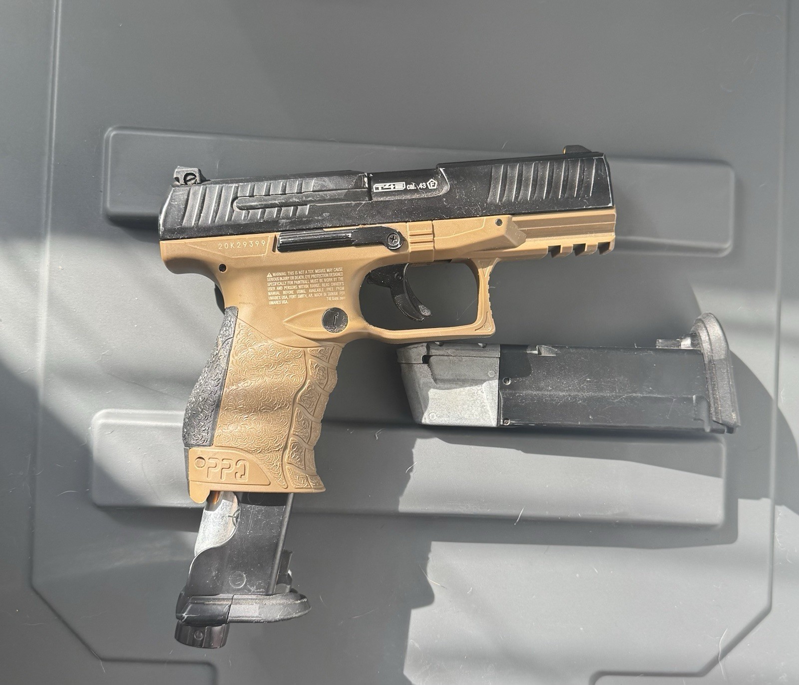 T4E .43 Cal Walther PPQ M2 LE Training Paintball Pistol Working Condition