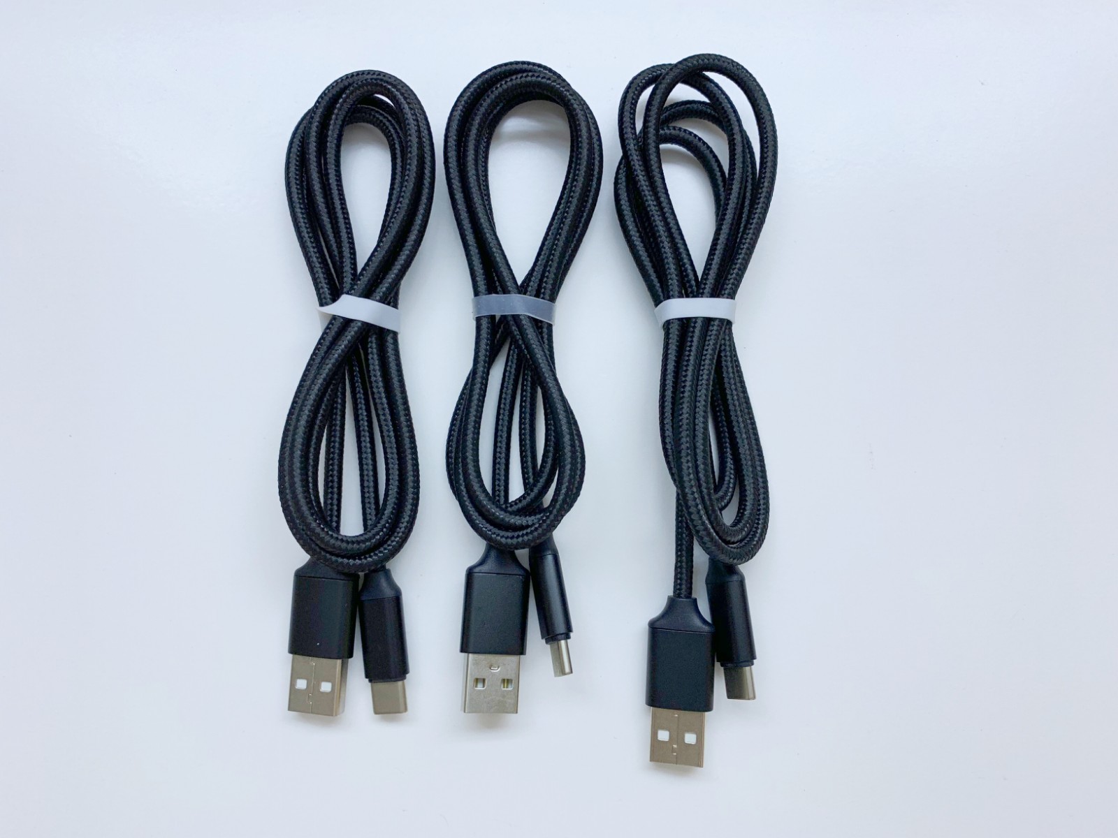 3 Pack 3ft Braided Heavy Usb Cable Charging Cord For Type C SAMSUNG S9+/NOTE8/9