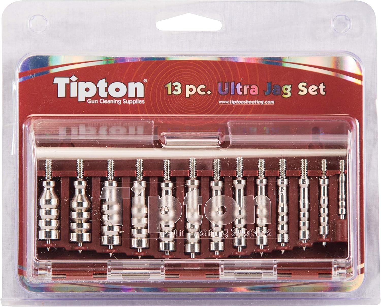 Tipton Ultra Jag Set with 13 Caliber Specific Multiple sizes, bronze, red