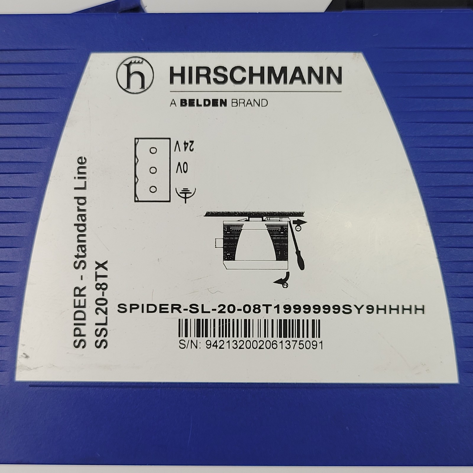 Hirschmann SSL20-8TX, Ethernet Switch, 9.6 - 32 VDC - USED