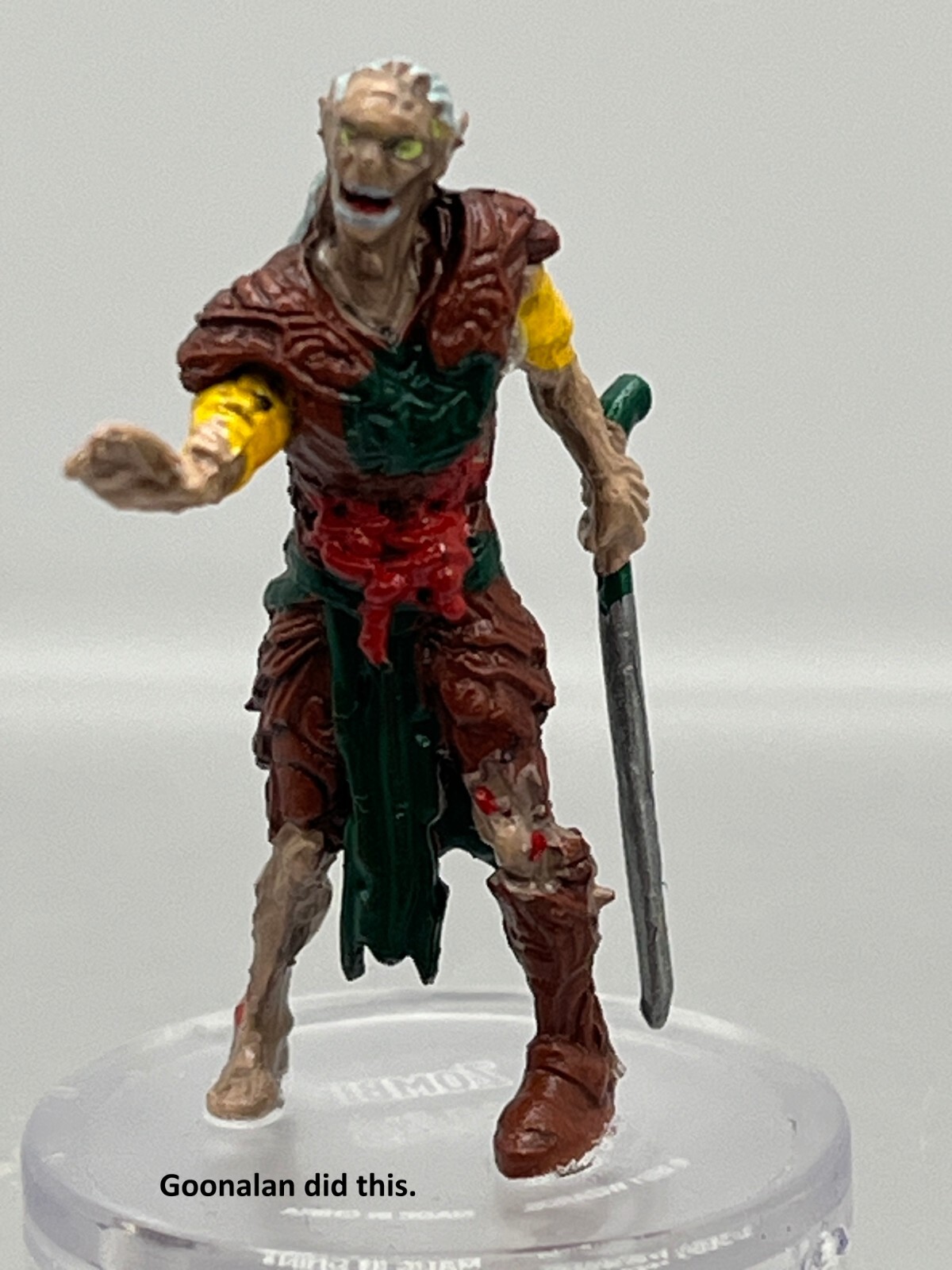 D&D Pathfinder Mini Boneyard 14 Elf Zombie UC