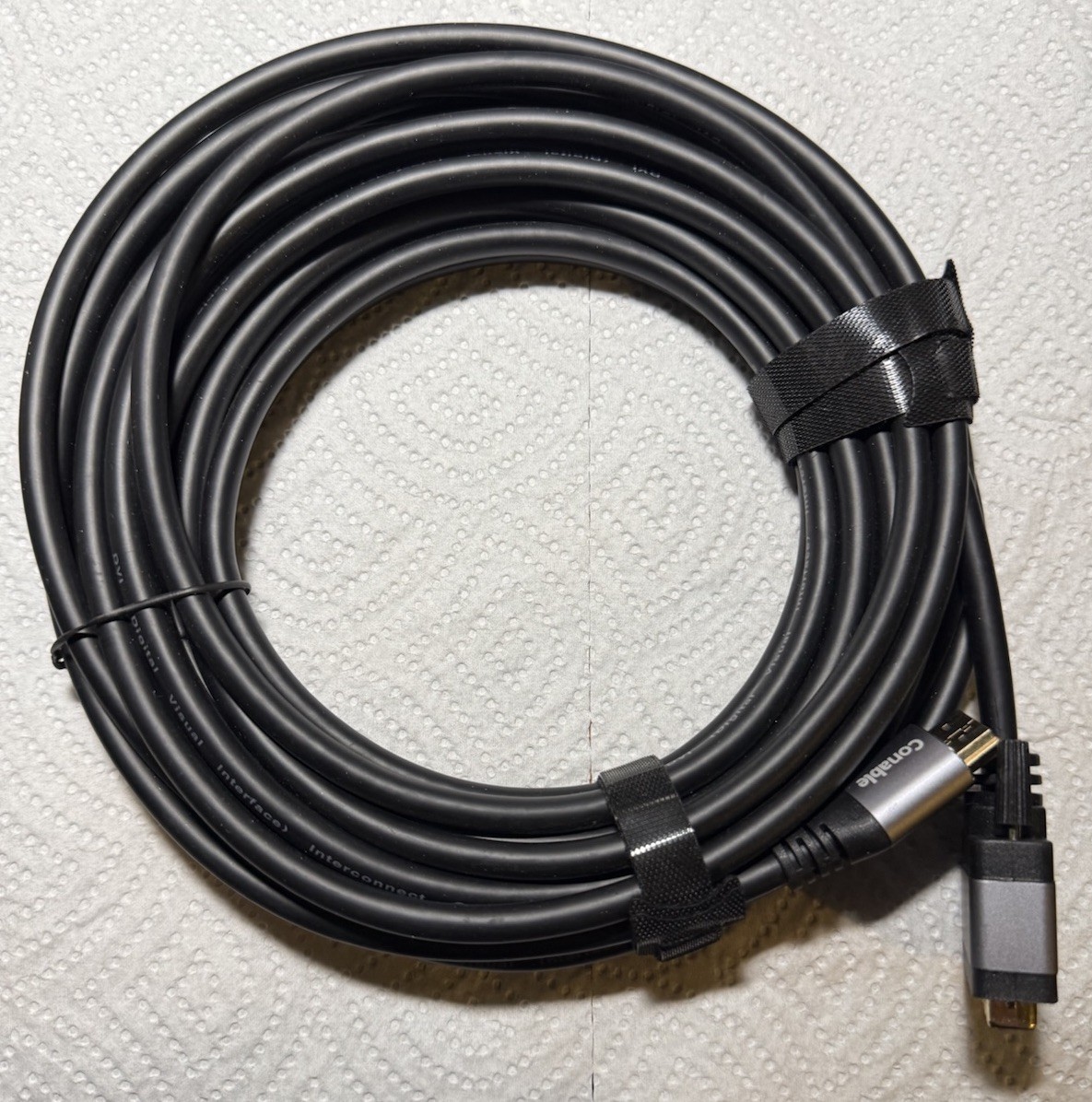 Conable 25ft 22AWG CL2 High Speed HDMI to DVI Adapter Cable - Black