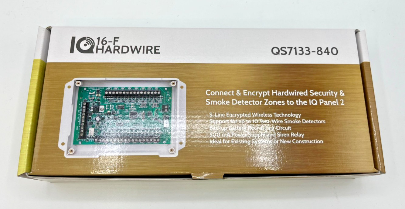 Qolsys QS7133-840 16-F Hardwired to Wireless Translator iQ2- iQ4-NEW OPEN BOX