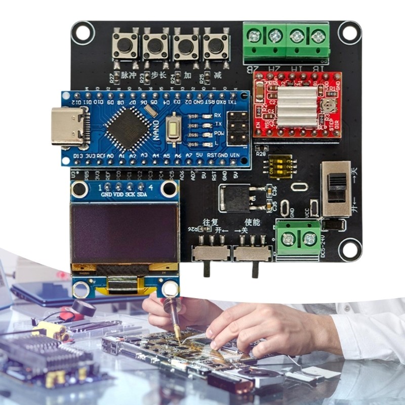 Precise Engineered Stepper Motor Driver Board for Automation Engineers Students,