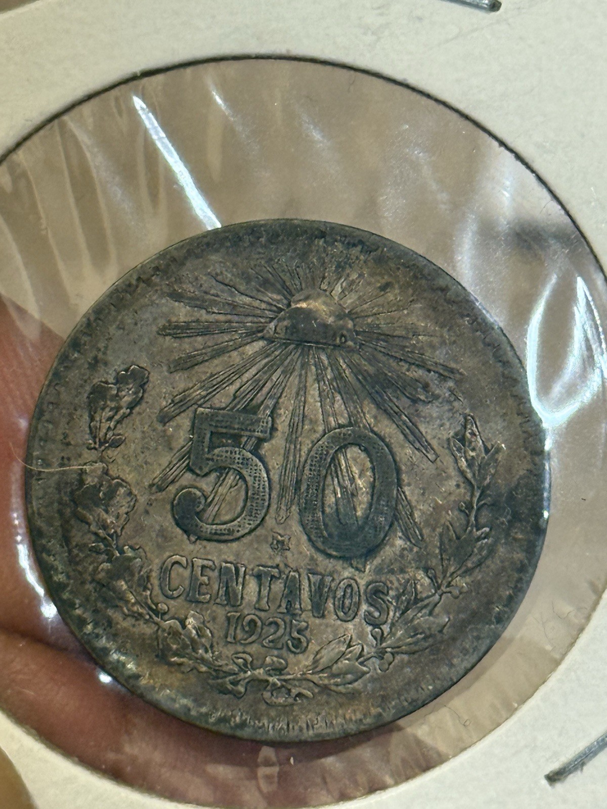 1925 Mexico Silver 50 Centavos Nice Original Xf