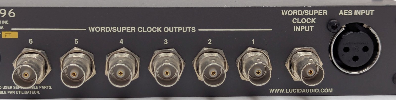 Lucid GENx6-96 Word/Super Clock Generator 96kHz Studio Sync - No Power Supply