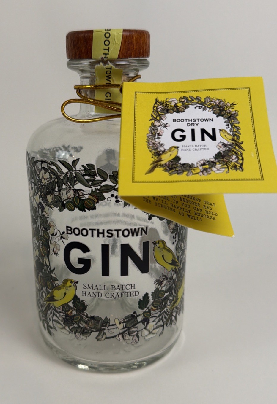 Boothstown Dry Gin Empty Bottle UK England Manchester