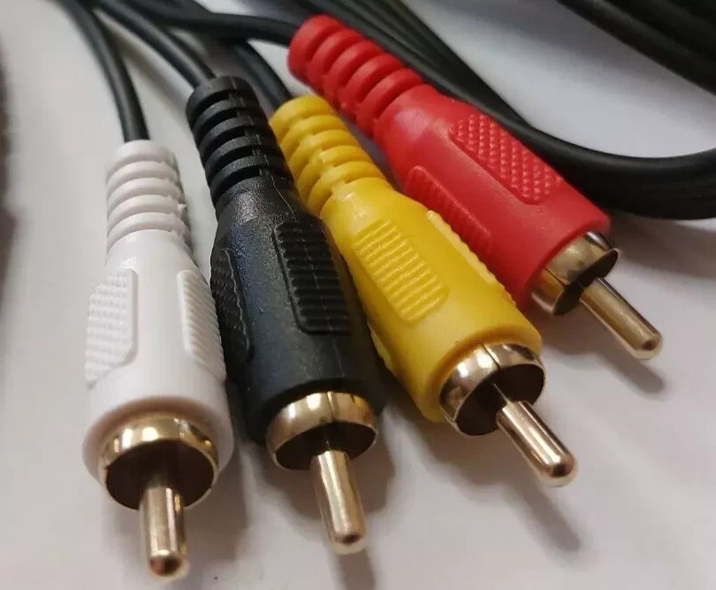 Luma Chroma Audio 8DIN C64 128 Commodore 1701 1702 1084S 75cm LCA Video Cable