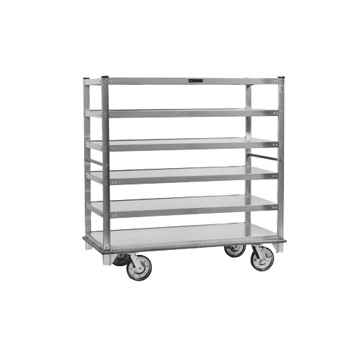 Cres Cor 271615927Z Aluminum Correctional Queen Mary Banquet Cart w/ 6 Flat S...