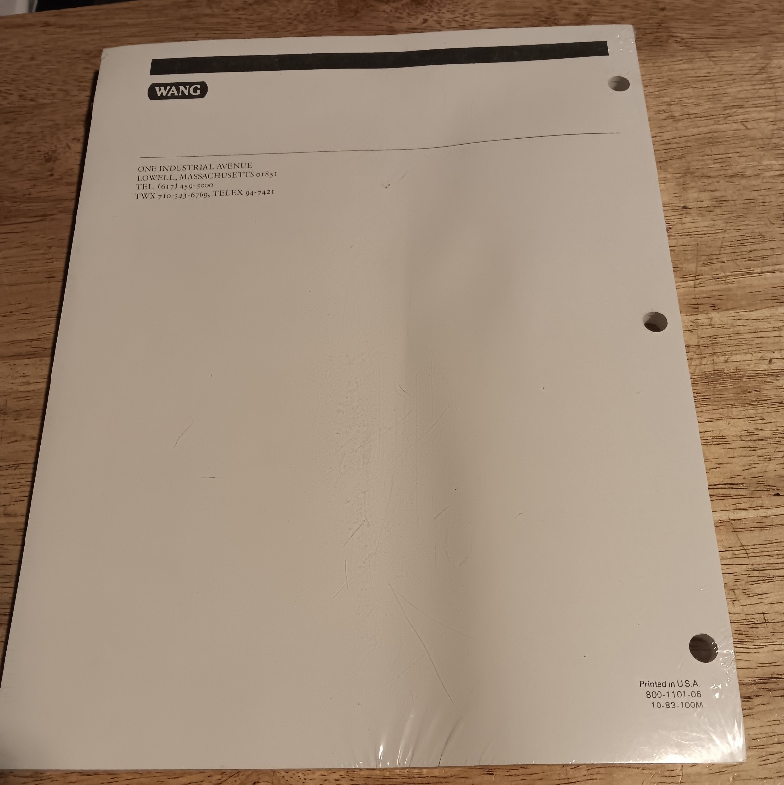 Wang Laboratories VS Programmer's Introduction - Loose Leaf - New in shrinkwrap