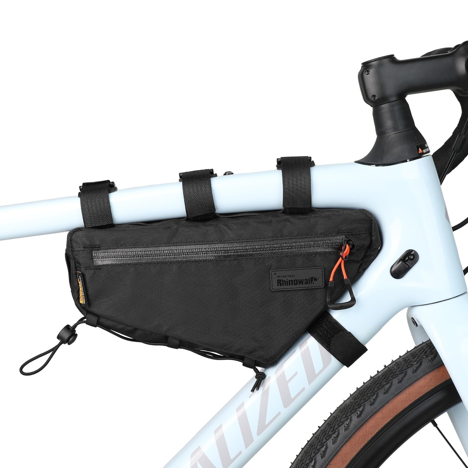 Bike Frame Bag Bike Triangle Bag Bicycle Pouch Under Tube Bag 1.7L with Dual ...