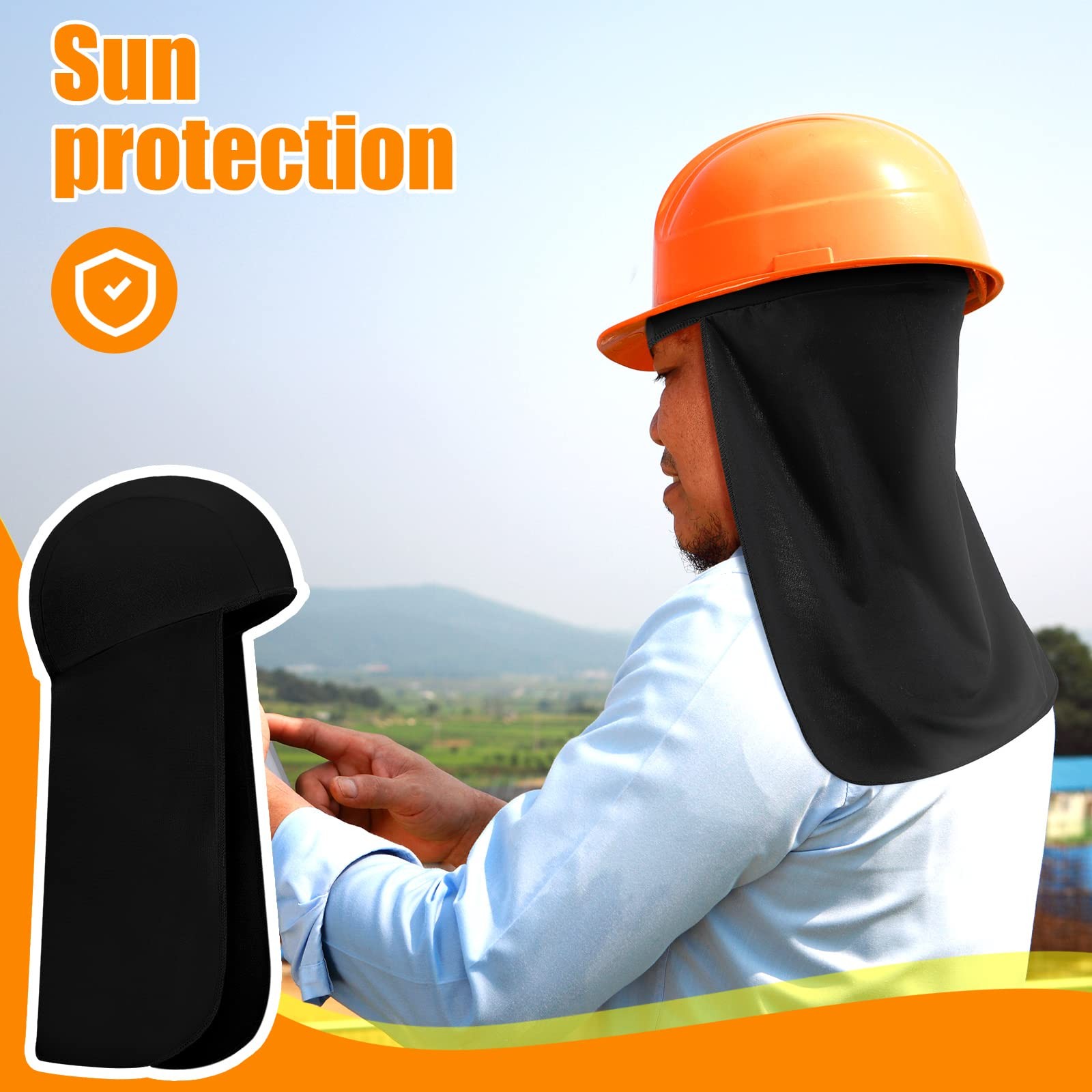 6 Pack Hard Hat Sun Shade Cooling Skull Cap for Quick Dry Cooling Protector