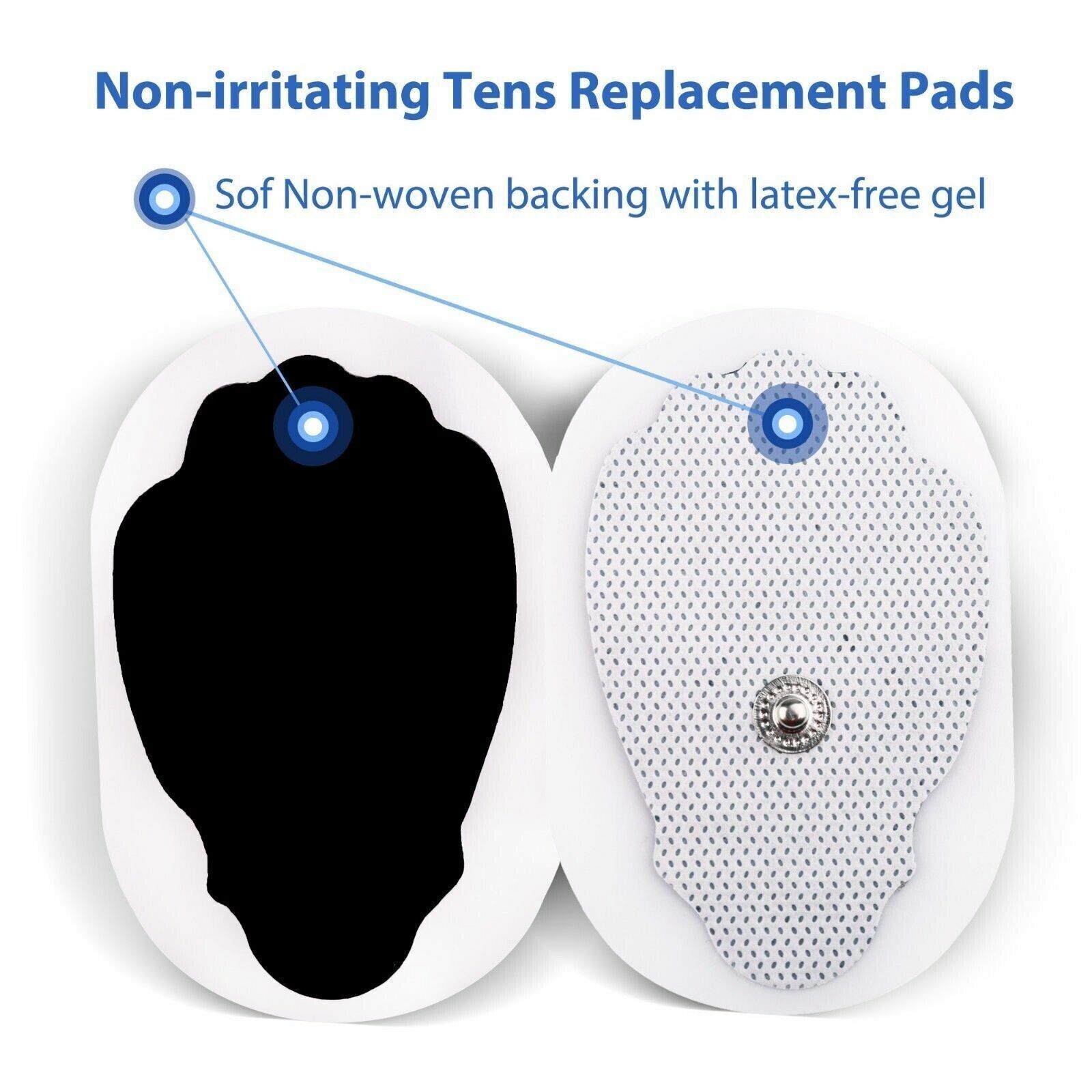 20PCS Electrode Pads Large Snap Replacement Tens For Electrode Pulse Massager