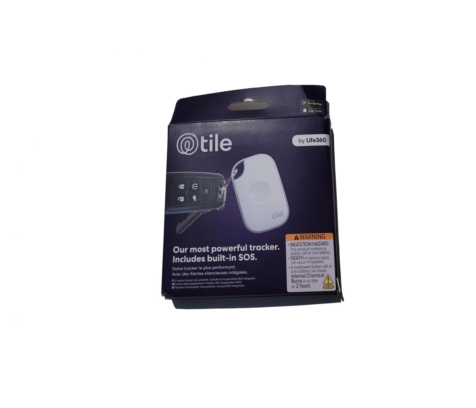 Life360 Tile Pro Powerful Bluetooth Tracker Key Finder and Item Locator for Keys