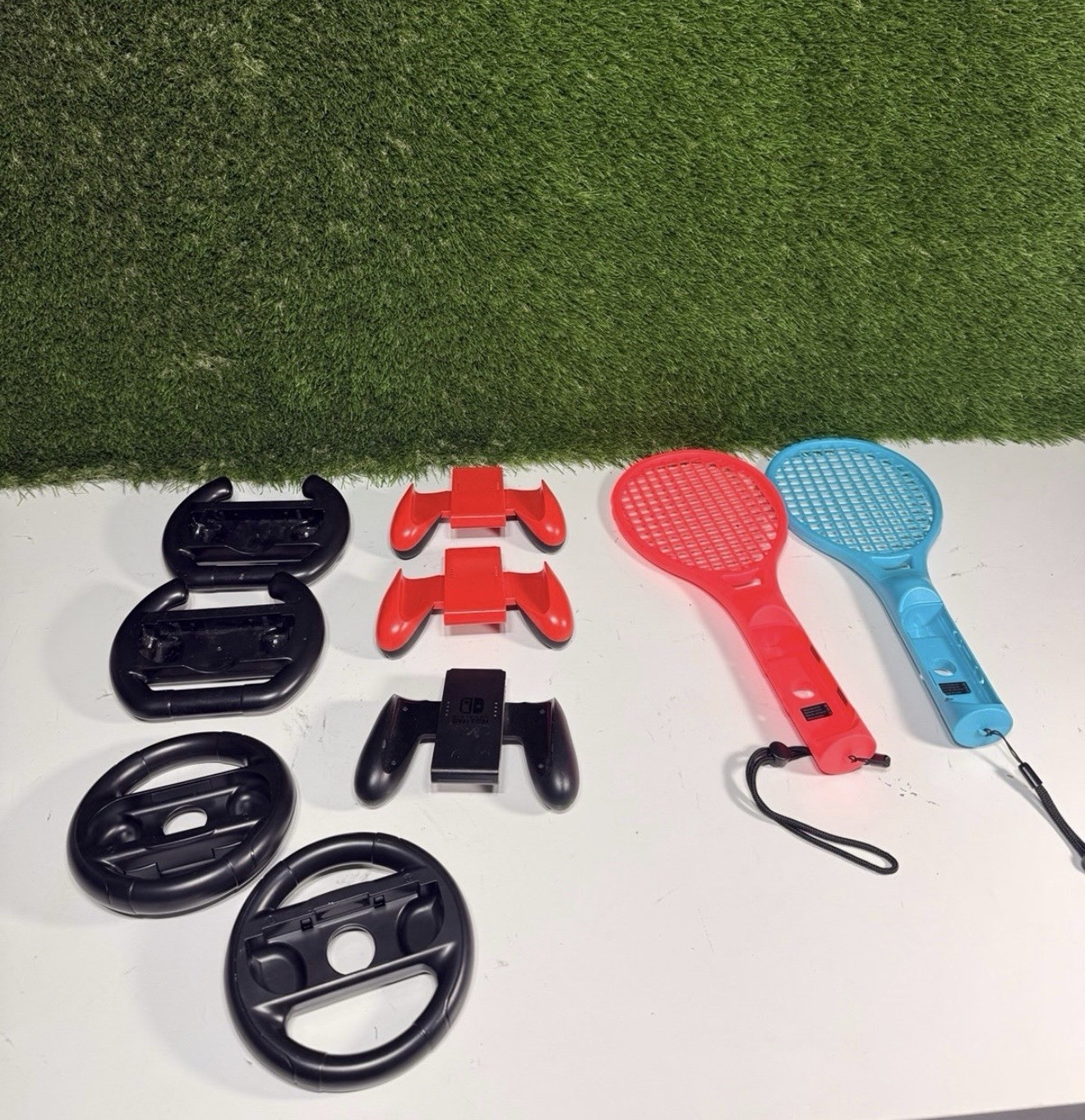 Nintendo Switch Joy-Con Accessory Bundle Steering Wheels & Controller Grips