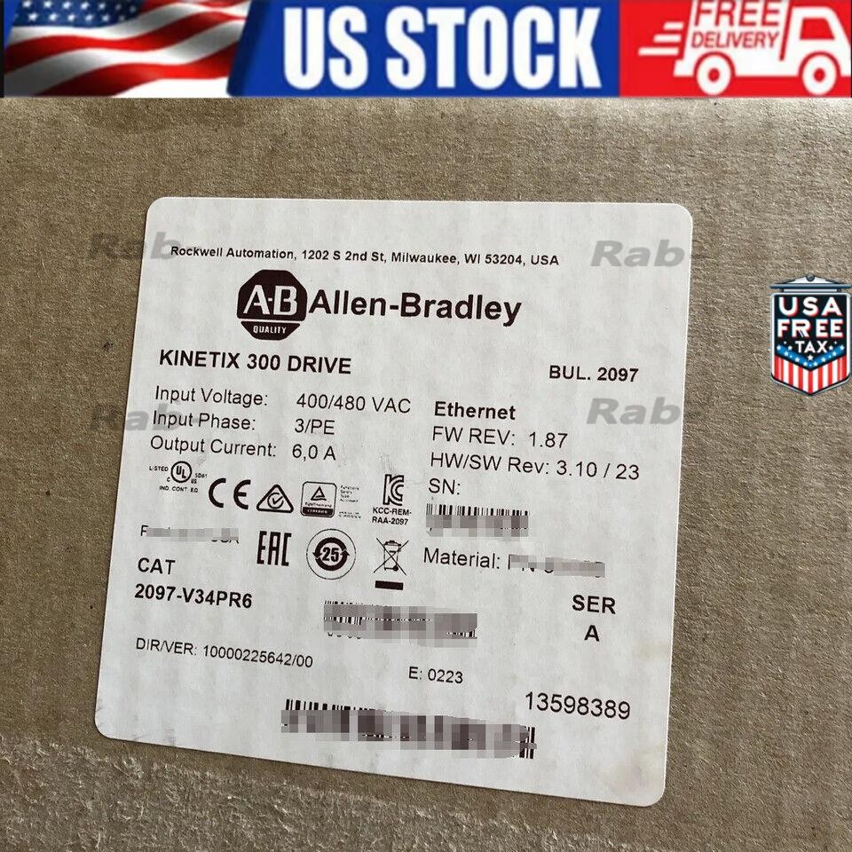 Ready Stock Allen-Bradley 2097-V34PR6 Servo Drive New Sealed US Free Tax