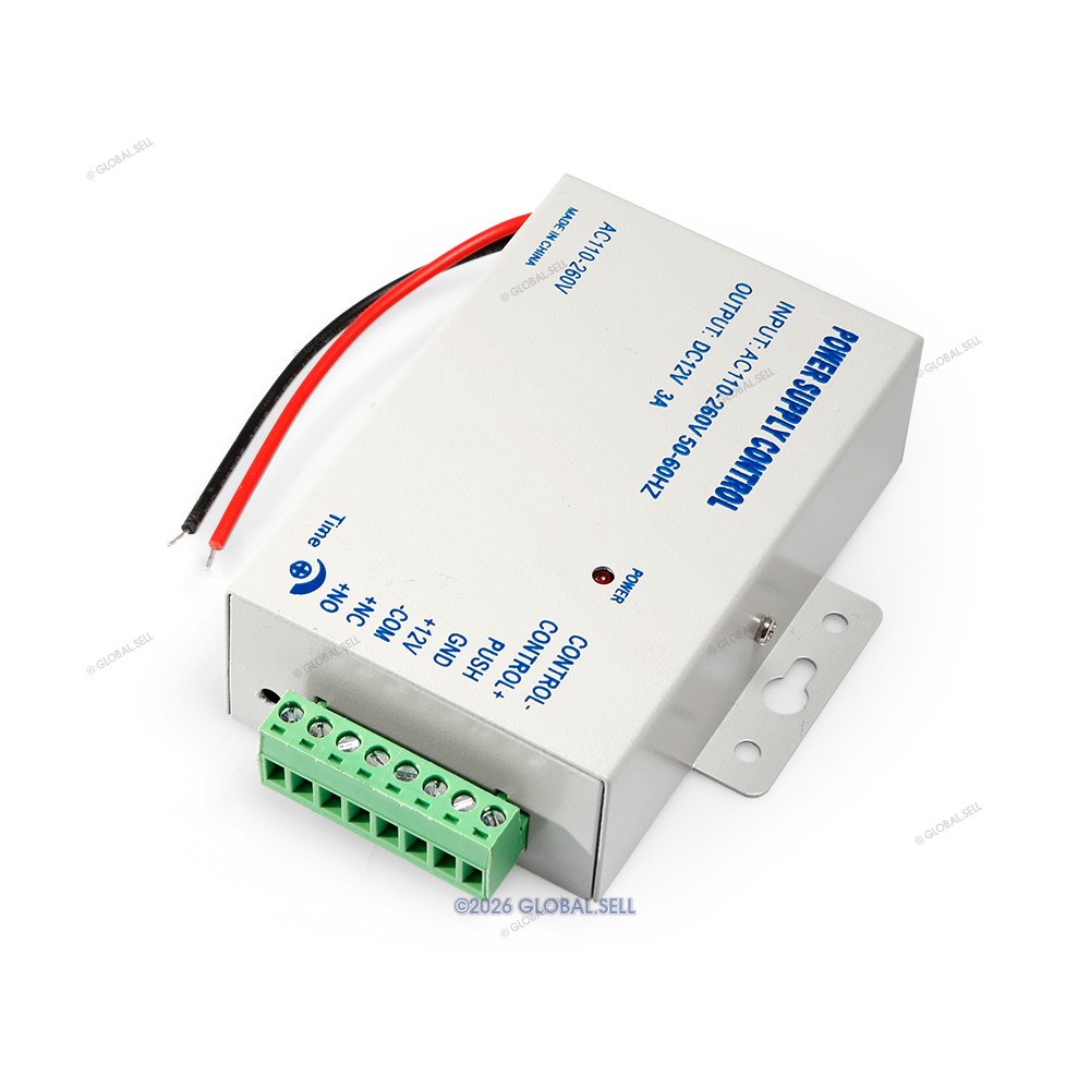 Strike Lock Power Supply Module Exit Button for HOMSECUR Video Door Intercom Kit