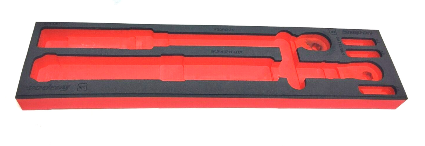 New Snap-on Red Foam Organizer for 2pc 3/8" Drive Torque Wrench Set FMTQ01BR